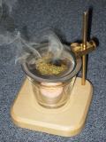 Herb burner burning position